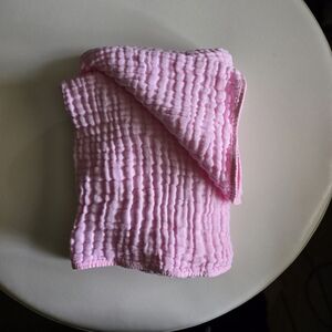 Soft Pink Textured Blanket